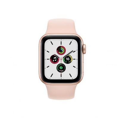 Gold Aluminum Case with Pink Sand Sport Band 44mm
