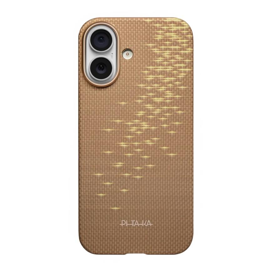 Чехол MagSafe PITAKA Glints of Gold PitaTap Edge