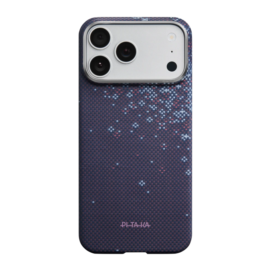 Арамидный чехол MagSafe PITAKA Sakura Hours PitaTap Edge Purple